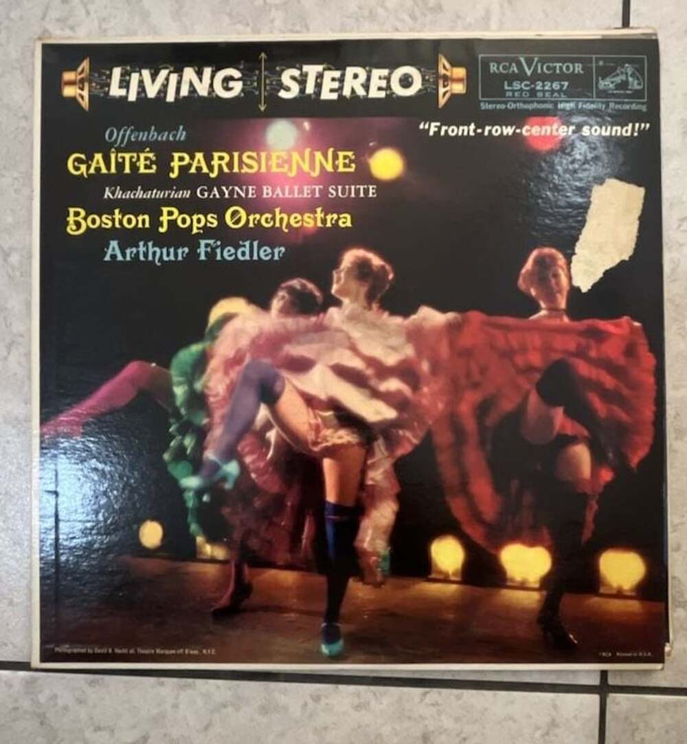 Offenbach Gaite Parisienne Fiedler Boston Pops Vinyl LP RCA Victor LSC 2267